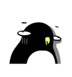 Penguin and little blue fish（個別スタンプ：34）