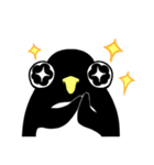 Penguin and little blue fish（個別スタンプ：35）
