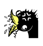 Penguin and little blue fish（個別スタンプ：37）