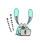 ぐりーんらびっと（個別スタンプ：34）