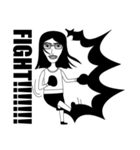 Long hair boy with glasses（個別スタンプ：5）