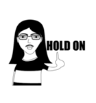 Long hair boy with glasses（個別スタンプ：26）
