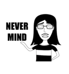 Long hair boy with glasses（個別スタンプ：29）