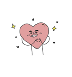 Happy Cat and Heart Man（個別スタンプ：15）