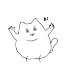 Happy Cat and Heart Man（個別スタンプ：24）