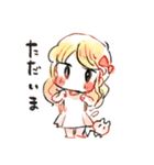 おんなのこねこ（個別スタンプ：6）