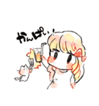 おんなのこねこ（個別スタンプ：10）