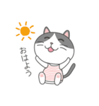 ハチワレネコ ミルちゃんの日常（個別スタンプ：1）