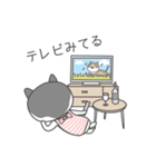 ハチワレネコ ミルちゃんの日常（個別スタンプ：10）