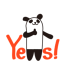 ひとこと伝えるパンダ（個別スタンプ：1）