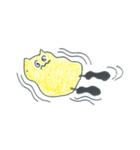 かわいい黄色のモンスター（個別スタンプ：5）