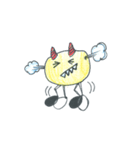 かわいい黄色のモンスター（個別スタンプ：10）