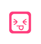 Cute Face and Colorful（個別スタンプ：9）
