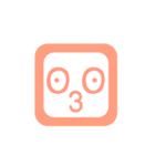 Cute Face and Colorful（個別スタンプ：18）