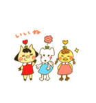 ぶっきーとつばめとこはく（個別スタンプ：3）