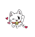 もふもふねこのシロさん（個別スタンプ：4）