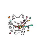 もふもふねこのシロさん（個別スタンプ：8）