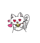もふもふねこのシロさん（個別スタンプ：9）
