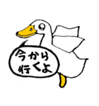 白アヒルのピピちゃん（個別スタンプ：39）