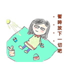 ball girl`s life glossary (clear)（個別スタンプ：32）