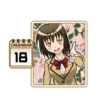 High School Girl Calendar Plus（個別スタンプ：18）