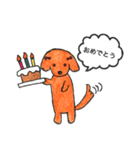 ミニチュアダックスのななのまいにち（個別スタンプ：21）