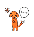ミニチュアダックスのななのまいにち（個別スタンプ：38）