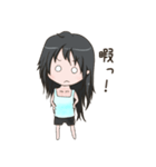 休日のスタンプ・女の子（個別スタンプ：3）