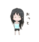 休日のスタンプ・女の子（個別スタンプ：38）