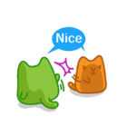 Colorful cats ＆ Boy（個別スタンプ：8）