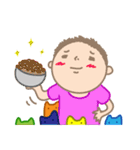 Colorful cats ＆ Boy（個別スタンプ：33）