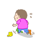 Colorful cats ＆ Boy（個別スタンプ：35）