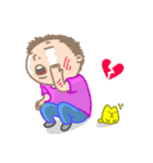 Colorful cats ＆ Boy（個別スタンプ：36）