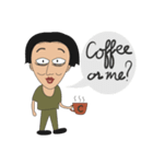 Sleepless Ma'am, Coffee or me？（個別スタンプ：1）