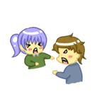 lovely line couple（個別スタンプ：21）
