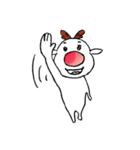 今日も平和なトナカイくん（個別スタンプ：34）