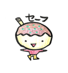 たこ焼きのおくべい君2 リアクッション編（個別スタンプ：27）