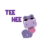 Hippo Slow Life 3D（個別スタンプ：2）