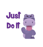 Hippo Slow Life 3D（個別スタンプ：4）