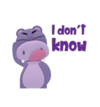 Hippo Slow Life 3D（個別スタンプ：5）