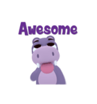Hippo Slow Life 3D（個別スタンプ：15）