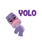 Hippo Slow Life 3D（個別スタンプ：18）