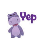 Hippo Slow Life 3D（個別スタンプ：25）