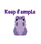 Hippo Slow Life 3D（個別スタンプ：35）