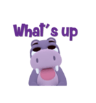 Hippo Slow Life 3D（個別スタンプ：38）
