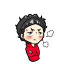 black haired boys（個別スタンプ：8）
