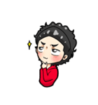 black haired boys（個別スタンプ：10）