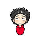 black haired boys（個別スタンプ：18）