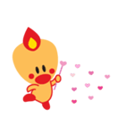 Sweet Angel Bird Kawaii Heart Stickers（個別スタンプ：2）