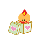 Sweet Angel Bird Kawaii Heart Stickers（個別スタンプ：3）